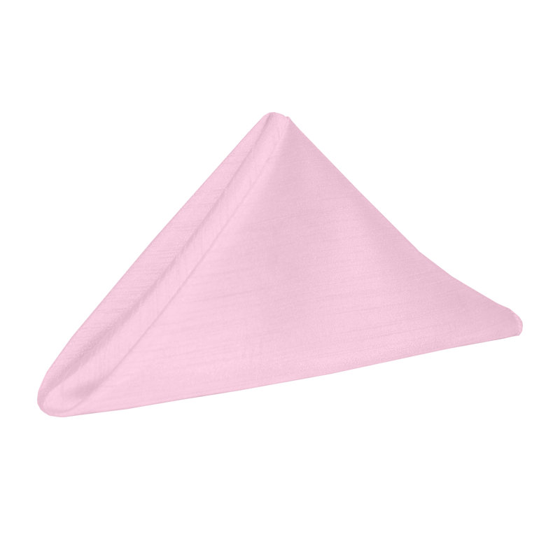 Yulia Silk Square Napkin, Light Pink, 20" x 20"