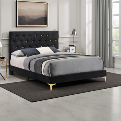 Khanyla Tufted Upholstered Standard Bed by Mercer41