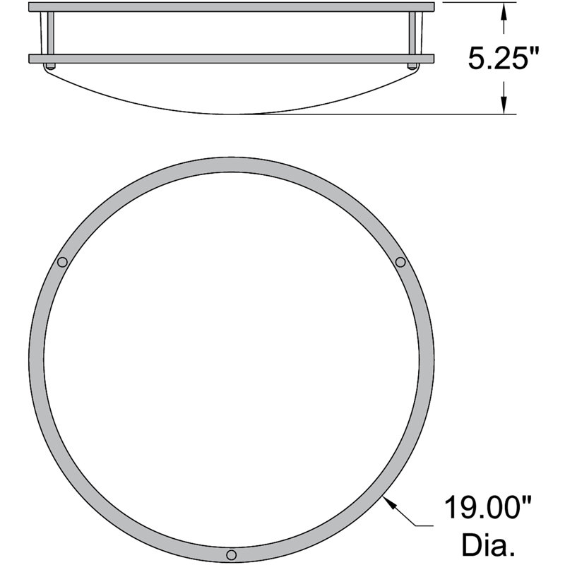 Tatom Glass Flush Mount, Bronze