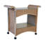 Universal Loom Accessories Lloyd Flanders Bar Cart Aluminum Frame and Wicker Outer Material-69510137