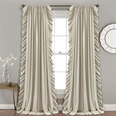 Reyna Semi Sheer Curtain Single Panel