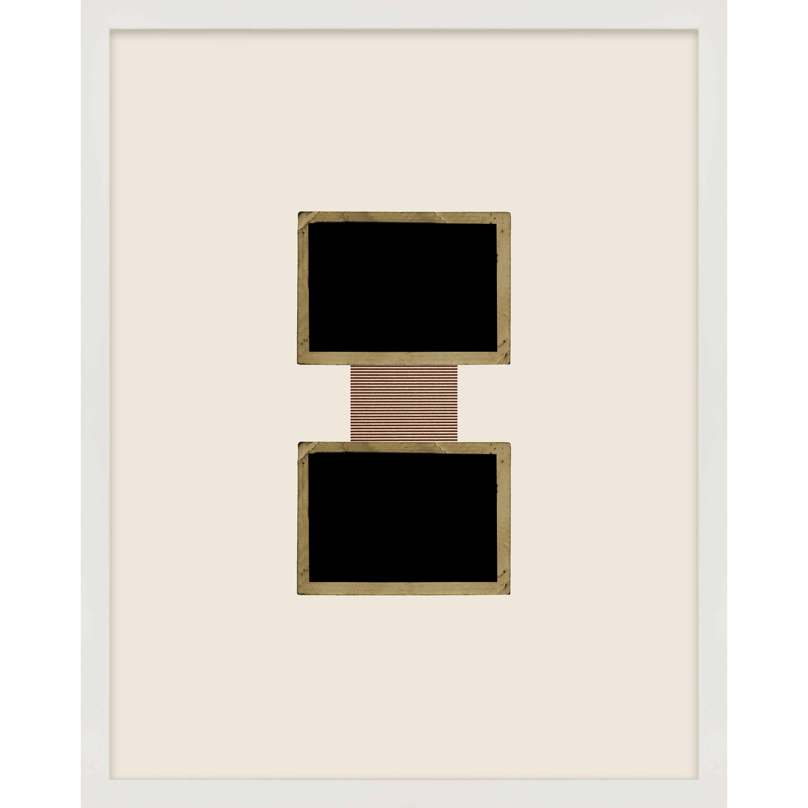 Column 1 by Eleni Psyllaki For Paradissi Digital Art, White Framed, 38" H x 30" W  x 1.25" D