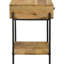 Table d'appoint en bois de manguier massif avec tiroir