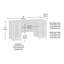 Bureau d'ordinateur, finition grise