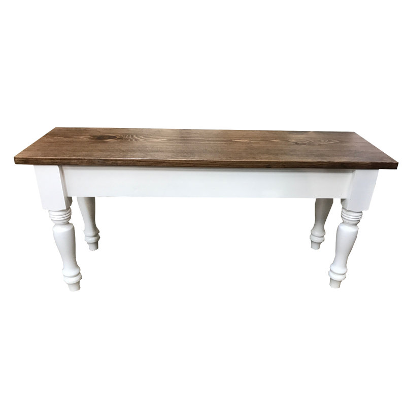 Gephart Solid Wood Bench, 17" H x 30" W x 12" D