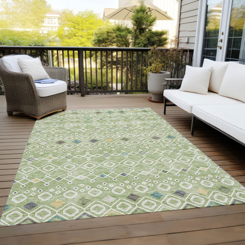 Tapis rectangulaire Aleighna avec envers antidérapant, Rectangle 10 pi x 14 pi