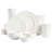 Gibson Home Gracious Dining Gourmet Expressions Embossed Porcelain Dinnerware Set, Service For 8 (40Pc)