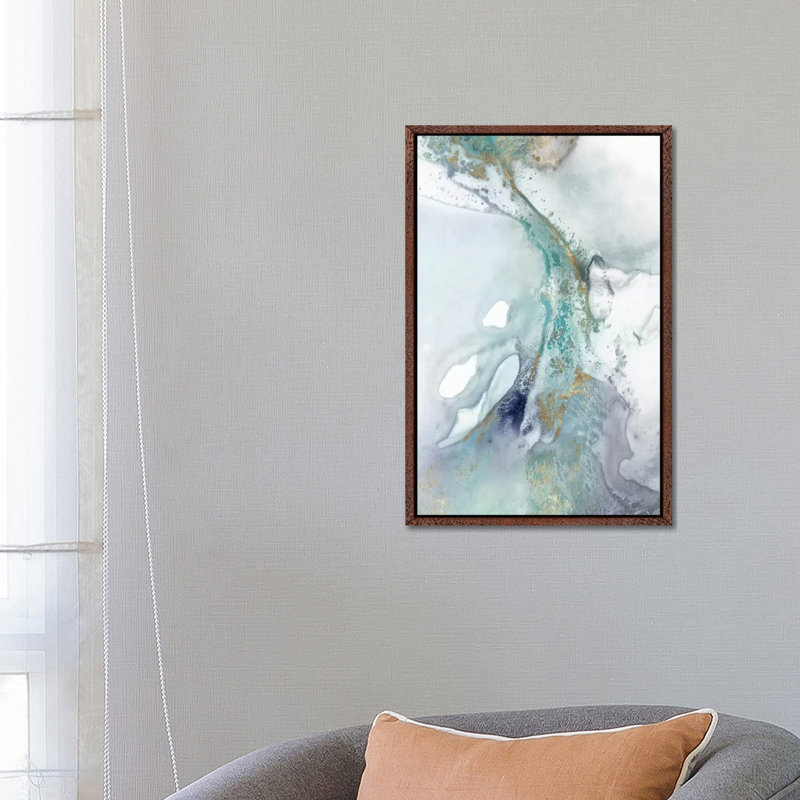 Blotting II by Isabelle Z - Print on Canvas, Classic Brown Wood Framed, 66.04 cm H x 45.72 cm W