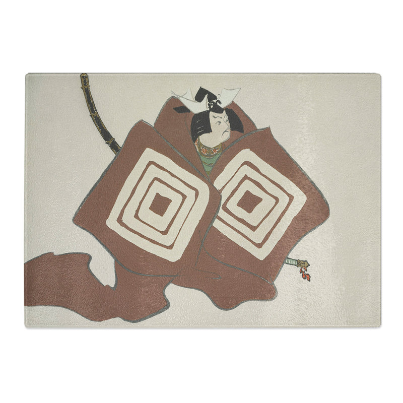 Samurai Vol.2 by Kamisaka Sekka Chopping Board, 0.4cm H x 28.5cm W x 39cm L