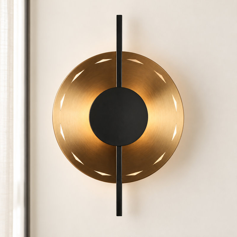 Evgeniya Iron 1- Light Metal LED Flush Mounted Sconce