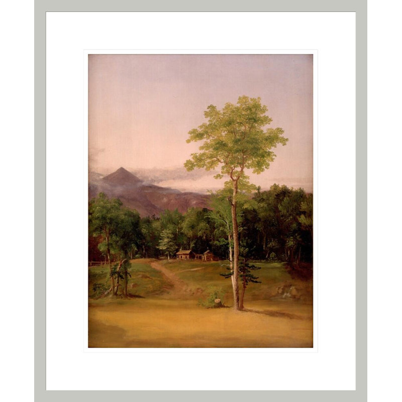 «Cabin in the Woods» par Thomas Cole, impression giclée sur cadre, H 21,42 po x l 17,75 po