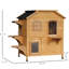 Enclos pour chat à 2 étages pour l'extérieur - maison en bois avec porte de secours et plateformes de saut pour le plaisir des chats