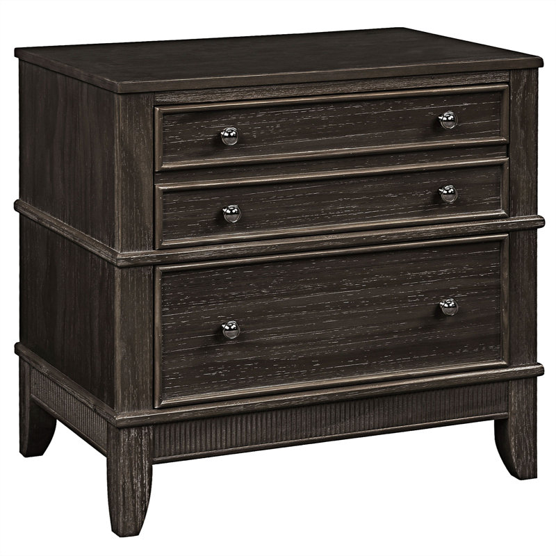 27.3 " W Pine Solid Wood Nightstand