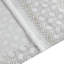 Panneau de rideau en polyester 2 pièces avec rayures capitonnées blanc / taupe-1086665472