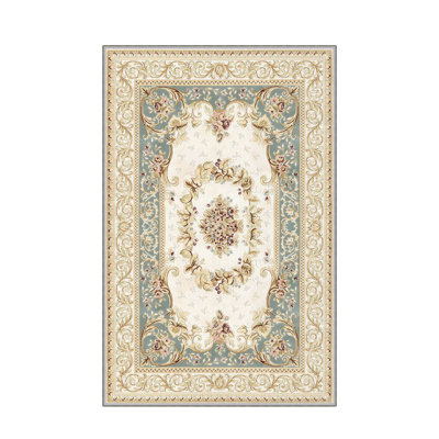 Stylish Hall Carpet (3.3 x 6.6 ft), 100% Polyester, 0.3 in Pile Height | Antibacterial, Non-Slip PVC Felt Dot Underside | Machine Washable, 3D Digital Print, Durable & Easy to Clean | Perfect for Entryway & Living Areas