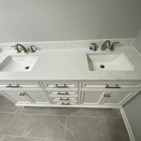 Annaline 72'' Free-Standing Double Bathroom Vanity with Engineered Stone Vanity Top Lark Manor Base Finish: Silver Gray