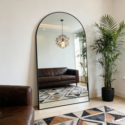 Full Length Arched Floor Mirror，Oversized Full Body Mirror,For Bedroom, Living Room, Dressing Room