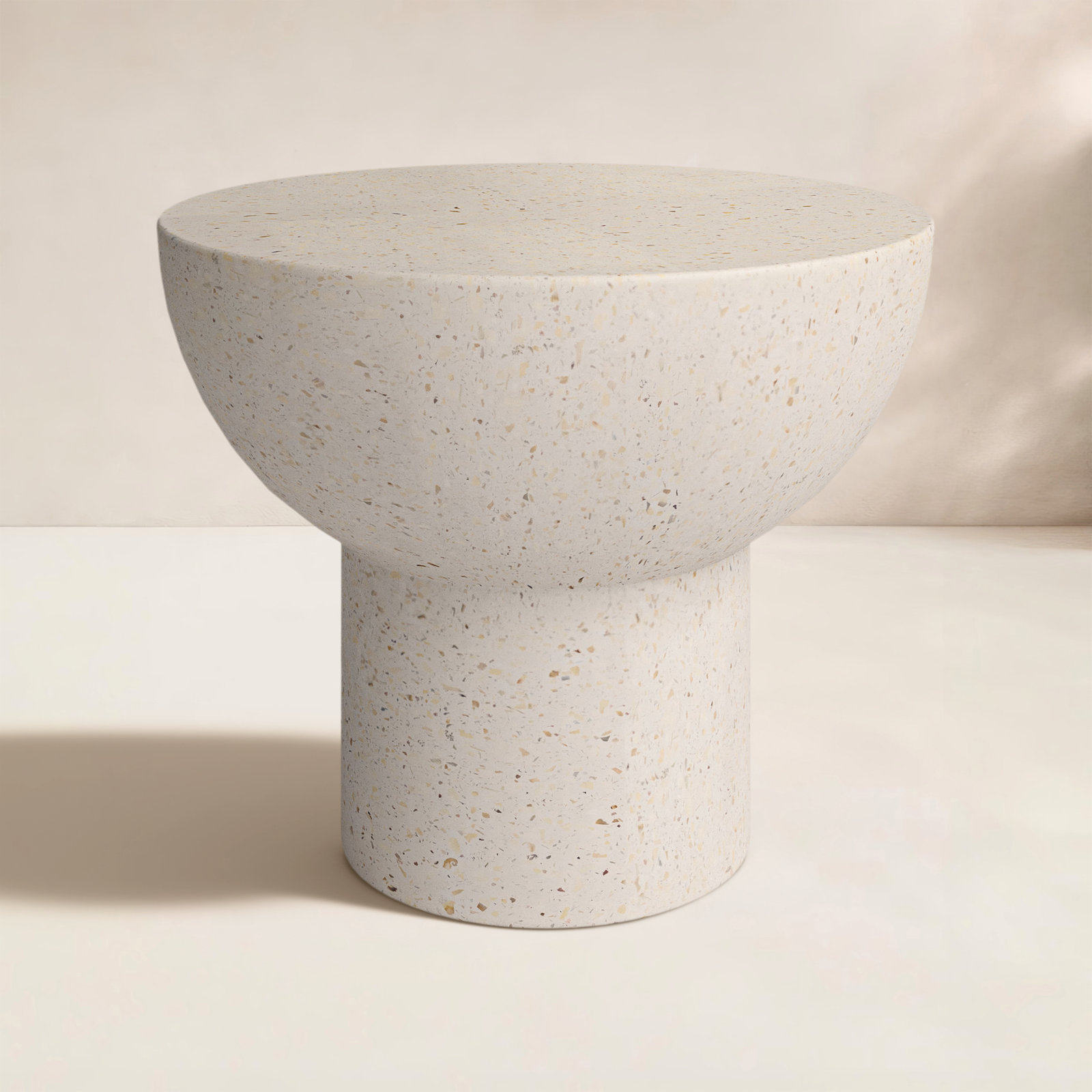 Hendricks 22" Patio Side Table, White