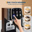 Machine entièrement automatique 20 barres avec écran tactile pour le bureau personnel GarveeHome - Cafetière professionnelle - Température réglable - Mousseur à lait automatique - Démarrage rapide - Acier inoxydable - Noir