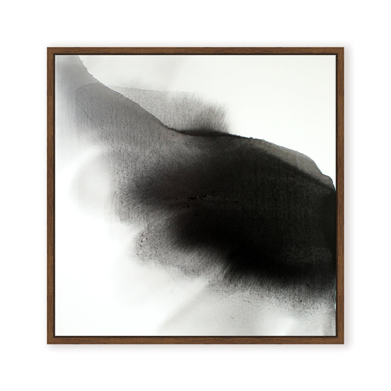 Abstract The Darkness Always Leads to Light by  - Picture Frame Graphic Art, 12" H x 12" W x 2.375" D, Black