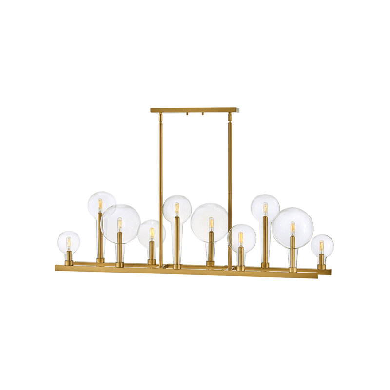Alchemy Ten Light Linear, Lacquered Brass
