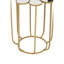 Janney Glass Top Frame End Table