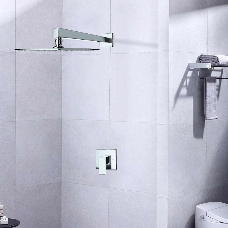 Robinet de douche mural avec soupape fixe - Fabrication en laiton raffiné