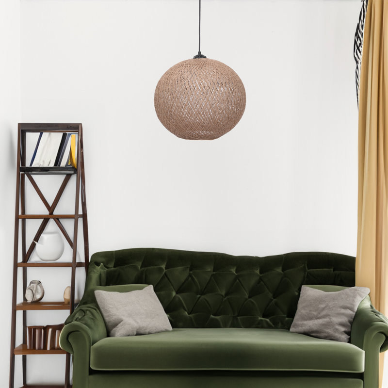 Czerska Globe Chandelier, Cream, 13.4" H x 15" W x 15" D