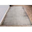Grand tapis turc beige en laine Oushak idéal pour la salle à manger rehaussant le style rétro anatolien