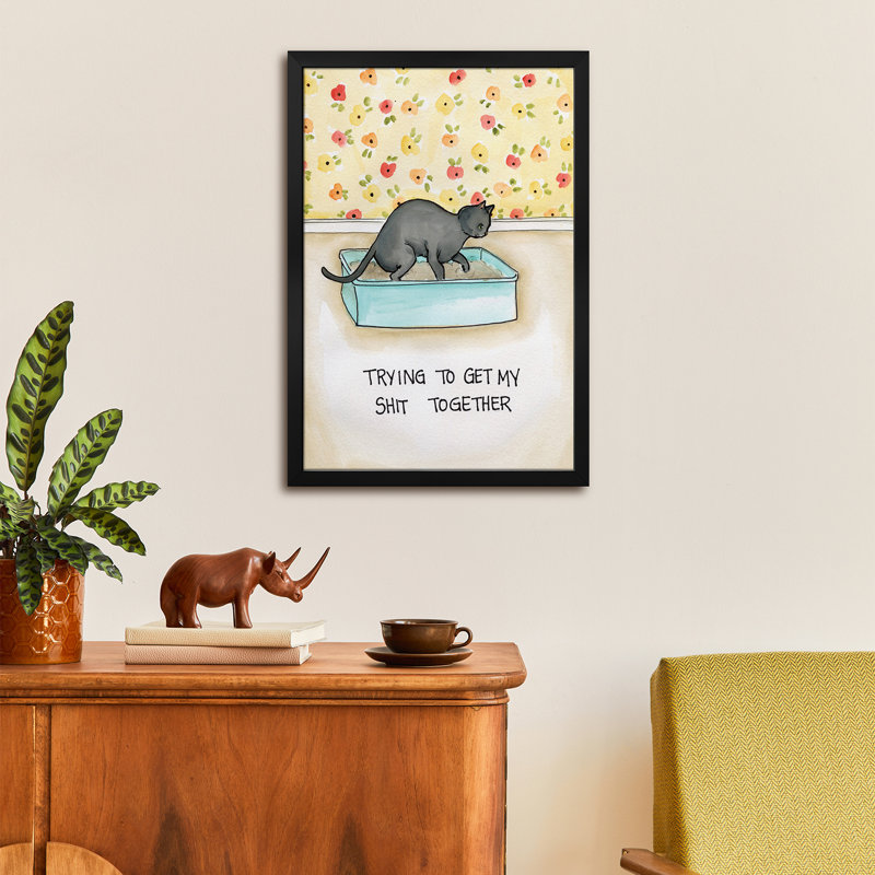 «Shit Together», affiche encadrée par Jamie Morath, H 24 po x l 16 po