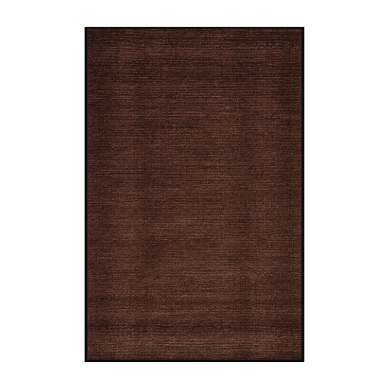 Machine Washable Solid Black Area Rug, Rectangle 2' x 3'