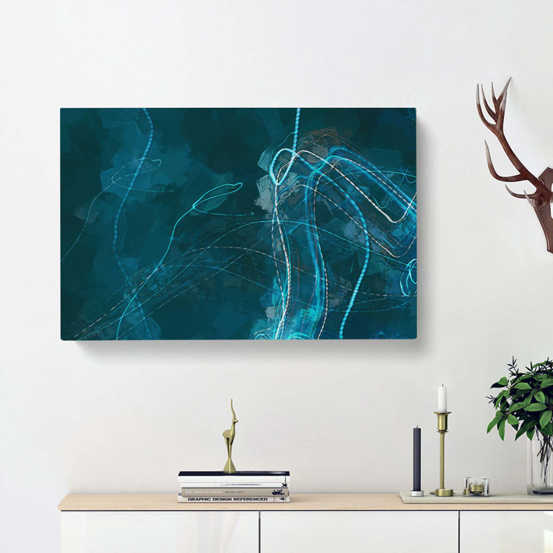 Without You In Abstract - Wrapped Canvas, 60cm H x 91cm W x 3cm D