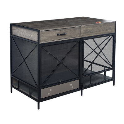 Armoire à poubelle avec comptoir et tiroir pour l'organisation de la chambre à coucher