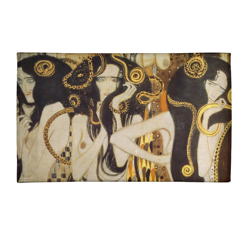 Tapis beige/brun/jaune beethoven frise, Rectangle 2 pi x 3 pi