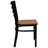 Kendall Clear Coated Ladder Back Metal Restaurant Chair-94568938-23170961