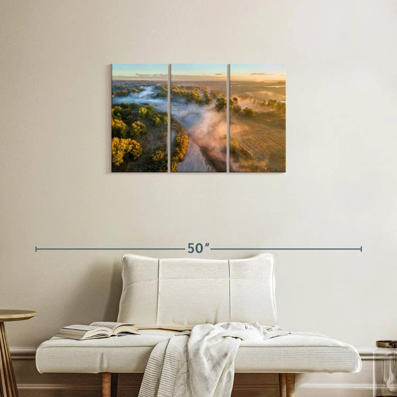 Alvord South Platte River At Sunrise, 20" H x 33" W