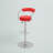 Contemporary Vinyl Adjustable Height Barstool with Arms and Chrome Base-886651491-861379311-861379310