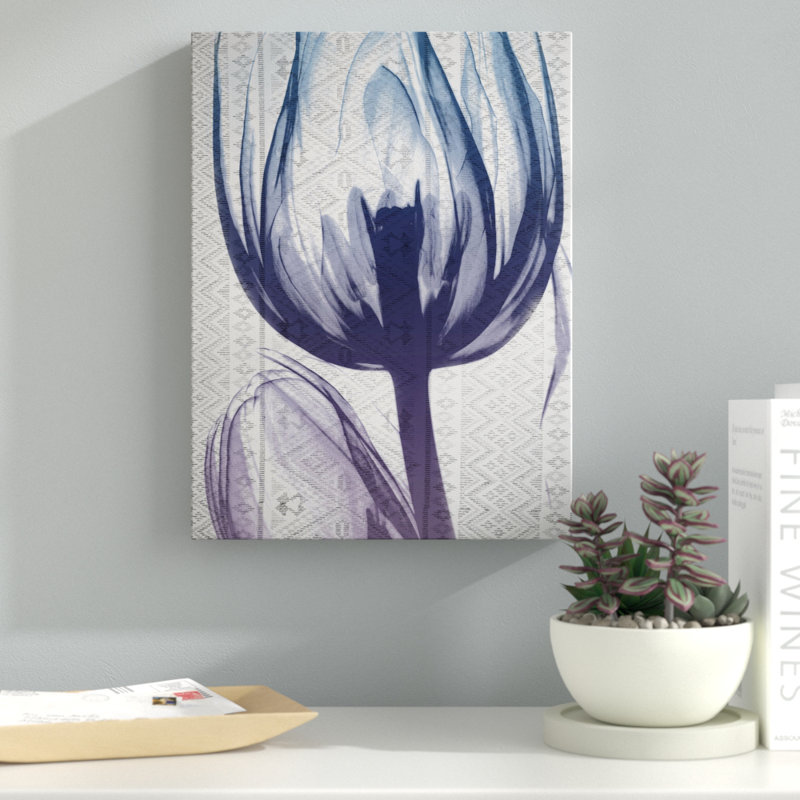 Aubergine Textiles 1 - Wrapped Canvas Print, 41 cm H x 30 cm W