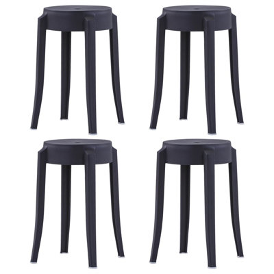 Stackable Outdoor Patio Dining Side Chair with Cushion