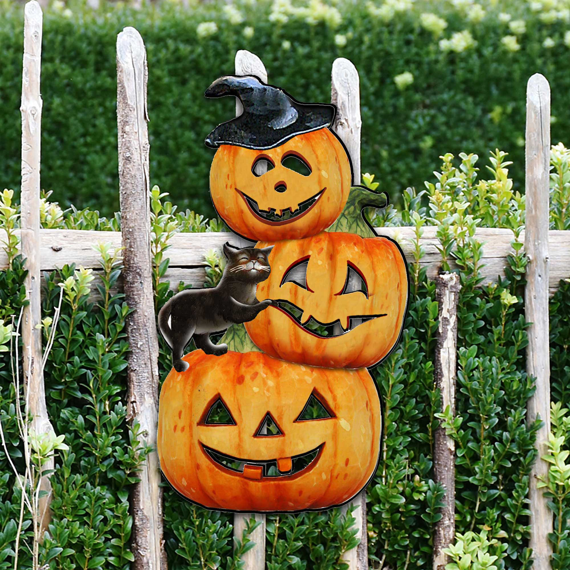 The Holiday Aisle® Scary Stocking Pumpkins Decor & Reviews | Wayfair