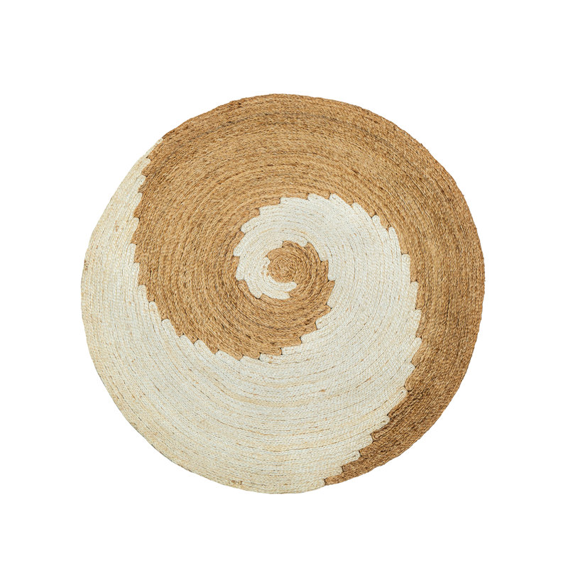 Tapis rond en jute