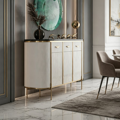 Modern Sintered Stone Sideboard