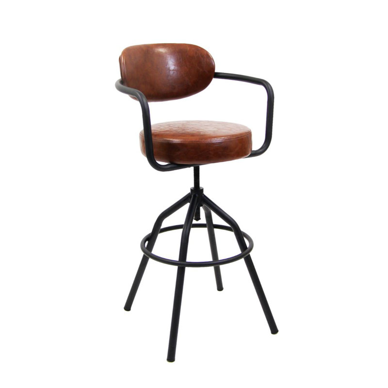 Tabouret de bar en bois massif 29 po