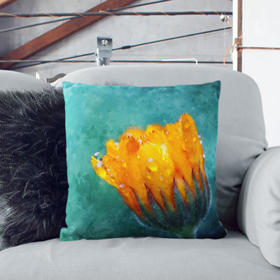 Floral Square Throw Cushion