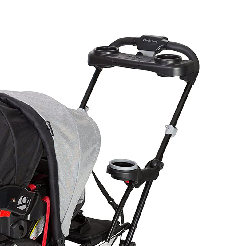 Morning Mist Double Tandem Stand-on Steel Stroller