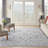 Oriental Machine Washable Area Rug in Gray-87133152