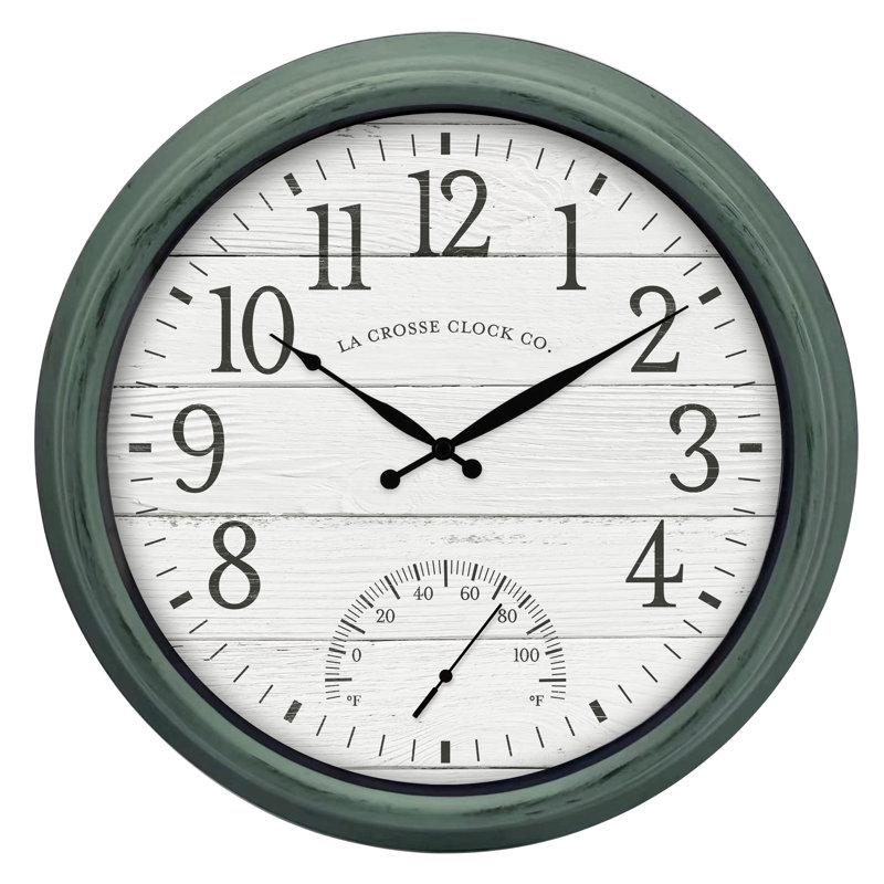 Indoor/Outdoor Quartz 15.75" Wall Clock