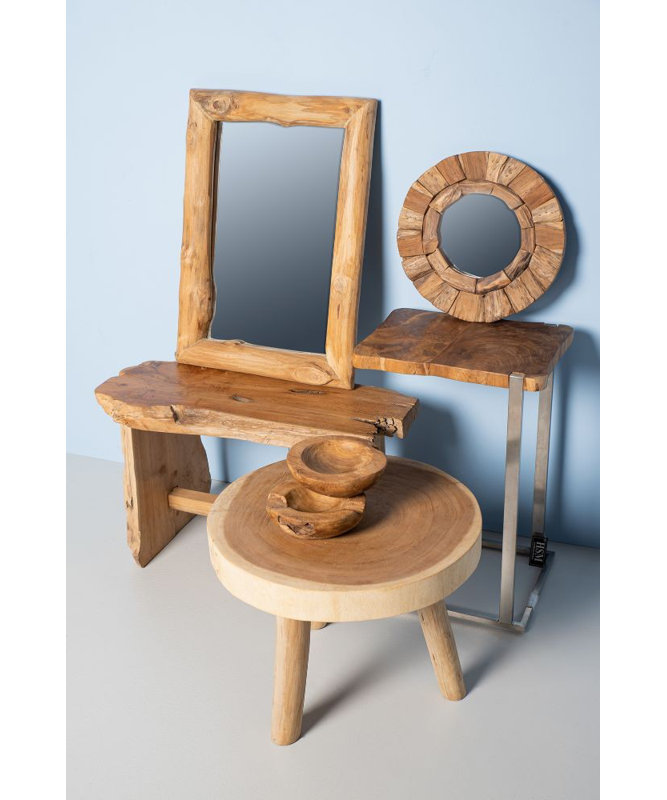 Decklan Solid Wood Bench