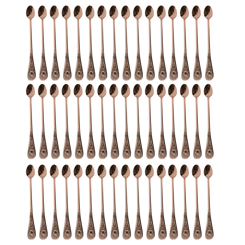 Diana Stainless Steel Iced Beverage Spoon, Bronze