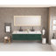 Miroir de salle de bain 96 po x 36 po à DEL avec façade et rétroéclairage, miroir de meuble-lavabo mural, anti-buée, mémoire, 3 couleurs, réglable en continu-1183158616